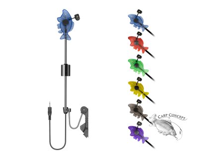 Signalizátor s ramínkem Delphin CARPY (Velikost Signalizátor s ramínkem Delphin CARPY červený)