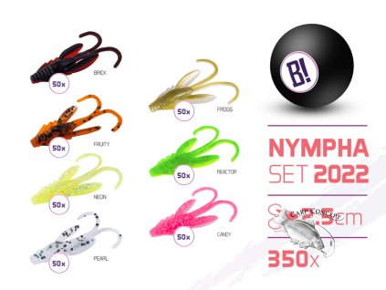 Sada nástrah BOMB Nympha barvy 2022 2,5cm / 350ks