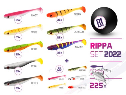 Sada nástrah BOMB Rippa barvy 2022 5cm / 225ks