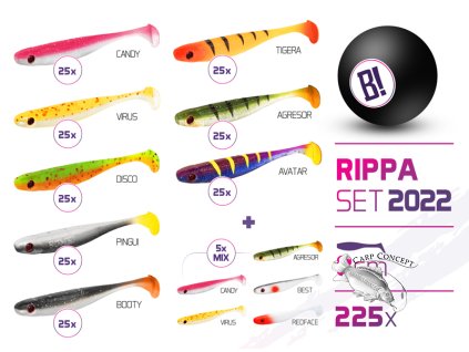 Sada nástrah BOMB Rippa barvy 2022 8cm / 225ks