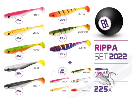 Sada nástrah BOMB Rippa barvy 2022 10cm / 225ks