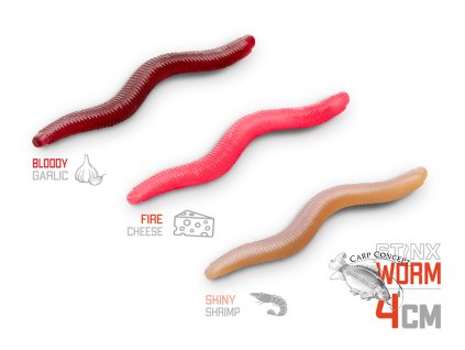 Umělá nástraha Delphin B! StinxWORM | 4cm (Velikost Umělá nástraha Delphin B! StinxWORM Garlic / 50ks 4cm / BLOODY)