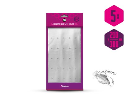 PVA sáček hranatý s otvory Delphin PVA n'tastic XXL / 5ks