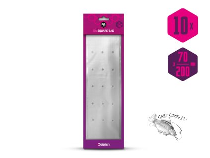 PVA sáček hranatý s otvory zatahovací Delphin PVA n'tastic / 10ks