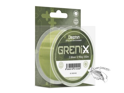 Delphin GRENIX / zelená (Velikost Delphin GRENIX / zelená 0,181mm 2,40kg 250m)