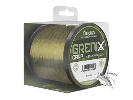 Delphin GRENIX Carp / zelená (Velikost Delphin GRENIX Carp / zelená 0,261mm 4,68kg 500m)