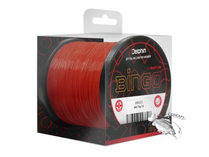 Vlasec Delphin BINGO Matt / Tm. červená (Velikost Vlasec Delphin BINGO Matt / Tm. červená 0,25mm 5,4kg 300m)