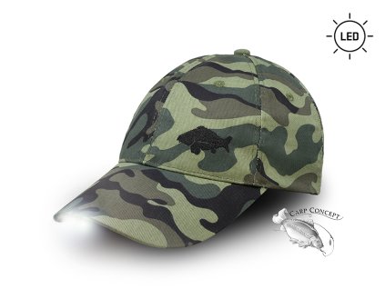 LED kšiltovka Delphin OutLINE Camo