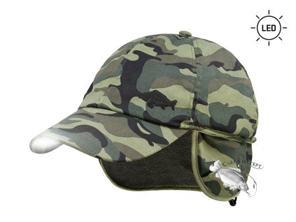 Zimní LED kšiltovka Delphin OutLINE Camo