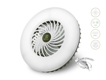 Ventilátor se světlem Delphin Ventix 7W/4400mAh