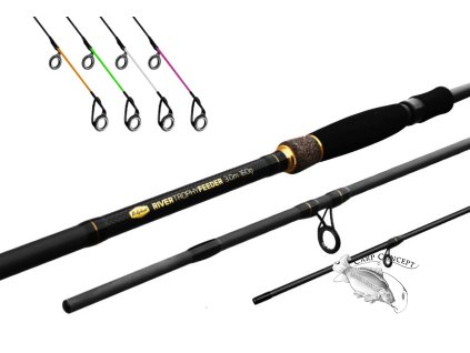 Delphin RIVER Trophy Feeder - sada 4 špiček (Velikost Špička CarbonGlass LIGHT River Trophy 300/320cm oranžová)