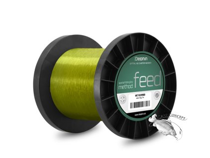 Delphin METHOD FEED žlutá (Velikost Delphin METHOD FEED žlutá 0,28mm 6,5kg 5000m)