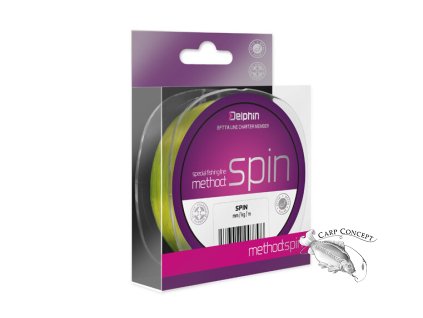 Delphin METHOD SPIN  žlutá (Velikost Delphin METHOD SPIN  žlutá 0,14mm 1,8kg 150m)