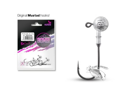 Jigová hlava s límečkem Delphin BOMB / 5ks (Velikost Jigová hlava s límečkem Delphin BOMB / 5ks 5g-1/0)