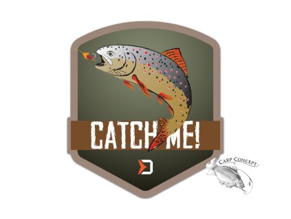 Nálepka Delphin CatchME! PSTRUH