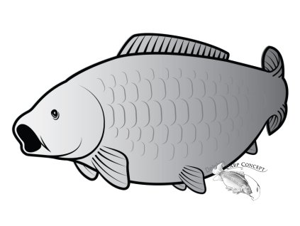 Nálepka kapr SILVER