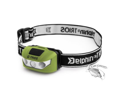 Čelová lampa Delphin TRIOS