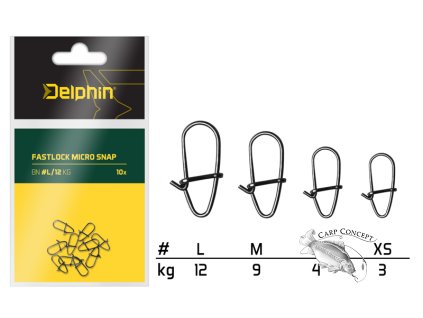 Fastlock micro snap / 10ks (Velikost Fastlock micro snap /10ks L/12kg)