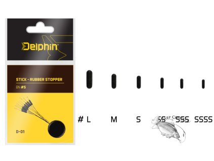 Stick - Rubber stopper (Velikost Stick - Rubber stopper SSSS)