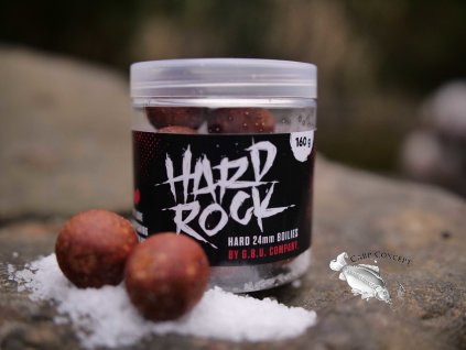 Carp Time G.B.U. HARD ROCK SQUID 77 24mm - tvrzené boilies v mořské soli 160g