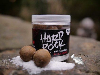 Carp Time G.B.U. HARD ROCK ANARCHY 24mm - tvrzené boilies v mořské soli 160g