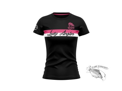 Hotspot Design Tričko Lady Angler s pruhy (Varianta S)