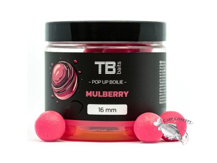 TB Baits Plovoucí Boilie Pop-Up Mulberry + NHDC 65 g (Varianta 12 mm)