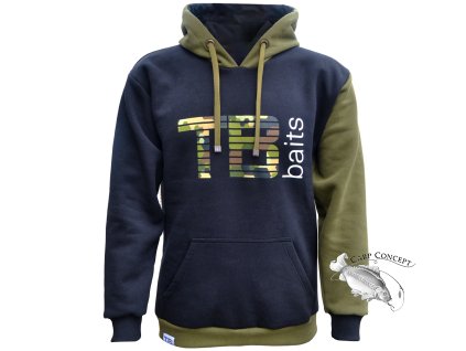 TB Baits Mikina Hexa Camo Hoodie (Varianta S)