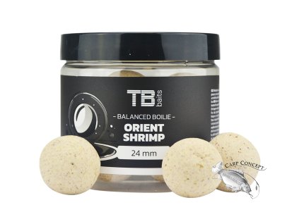 tb baits vyvazene boilie balanced white edition atraktor orient shrimp 100 g 24 mm p2184