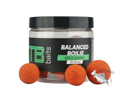 tb baits vyvazene boilie balanced atraktor spice shrimp 100 g 20 24 mm p2204