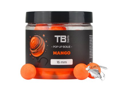TB Baits Plovoucí Boilie Pop-Up Mango + NHDC 65 g (Varianta 12 mm)