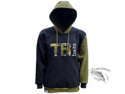 TB Baits Mikina Hexa Camo Hoodie - L