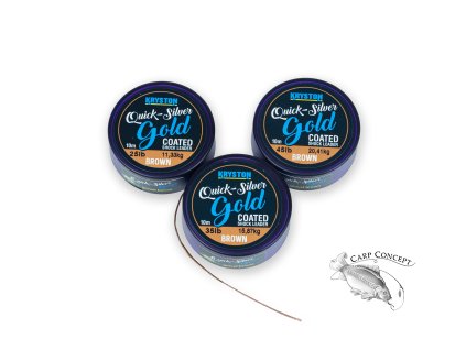 Kryston potahované šňůrky Quicksilver Gold (Varianta 45lb 20m)