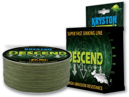 Kryston DESCEND potápivá šňůra 300m zelená (Varianta 0,23mm 20lb)
