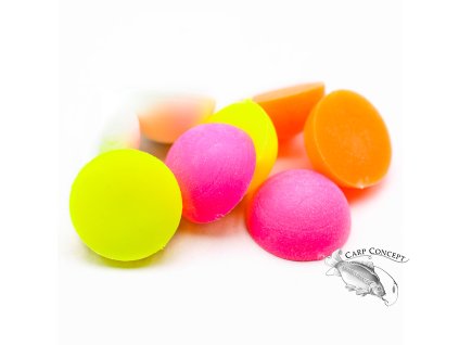 Enterprise boilie 15mm půlené plovoucí 8ks (Varianta fluo mix)