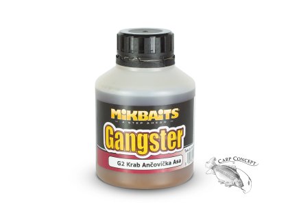 Mikbaits Gangster booster 250ml G2 Krab Ančovička Asa