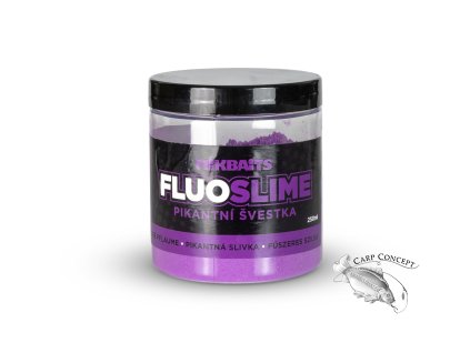 Mikbaits Fluo slime obalovací dip 100g Pikantní švestka