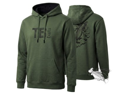 TB Baits Mikina Hidden Carp Green (Varianta S)