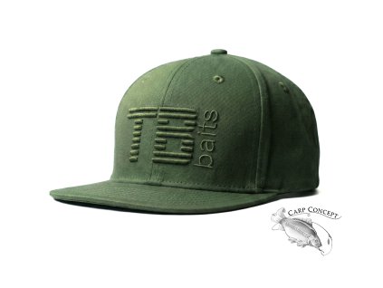 tb baits ksiltovka snapback 3d logo green