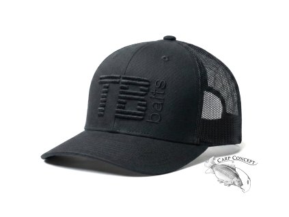 tb baits ksiltovka trucker cap 3d logo black