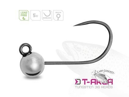 Wolframový jig Delphin T-AREA BL/5ks