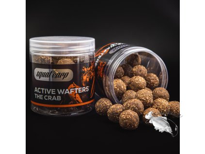 Active Wafters The Crab - rozpustné neutrálně vyvážené boilies (Varianta Active Wafters The Crab 18mm)