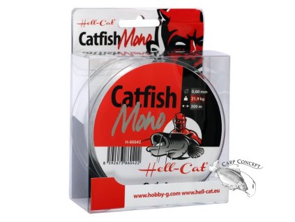 Vlasec Hell-Cat Catfish Mono Clear 300m (Varianta 0,50mm, 15,3kg)