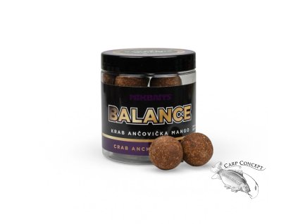 Fanatica boilie Balance Krab Ančovička Mango (Varianta Fanatica boilie Balance Krab Ančovička Mango 250ml 20mm)