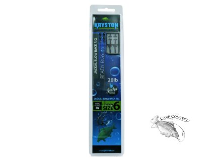Kryston hotové návazce 2ks Jackal Blow Back Rig (Varianta Kryston hotové návazce 2ks Jackal Blow Back Rig 20lb háček č. 4)
