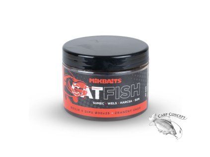 Mikbaits Catfish sumec řada Boilie v dipu Zraněný úhoř 500ml (Varianta Mikbaits Catfish sumec řada Boilie v dipu Zraněný úhoř 500ml 50x30mm)