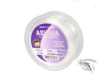 Ashima vlasec Gangster Fluorocarbon shock leader 100m čirý (Varianta Ashima vlasec Gangster Fluorocarbon shock leader 100m čirý 0,50mm)