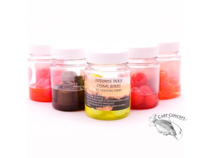 Enterprise nástrahy v dipu Boilie 8ks (Varianta Enterprise nástrahy v dipu Boilie 8ks Krab Česnek hnědá)