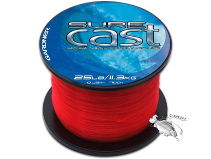 Gardner Vlasec Sure Cast Red (Varianta 1320m/0,30mm (12lb))