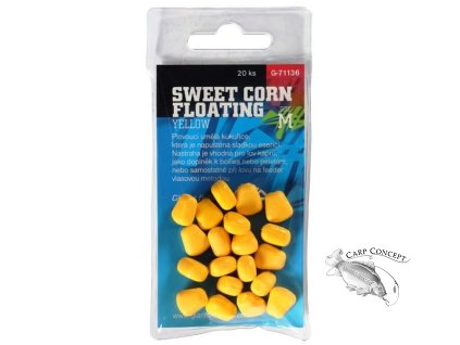 Giants fishing Umělá nástraha Sweet Corn Floating Yellow,vel.M/20ks